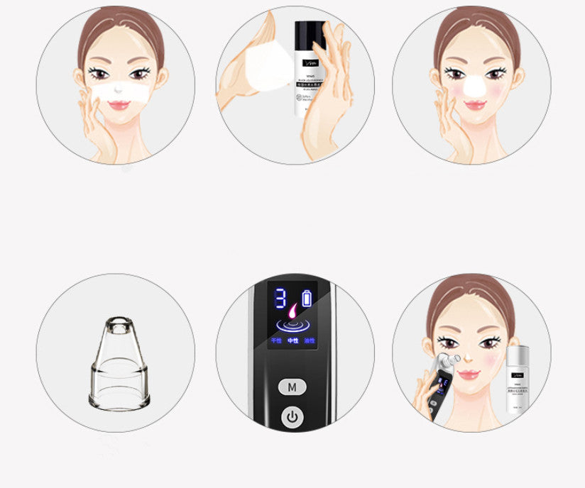 Clean Beauty Aspirator – Electric Blackhead Remover & Pore Cleaner