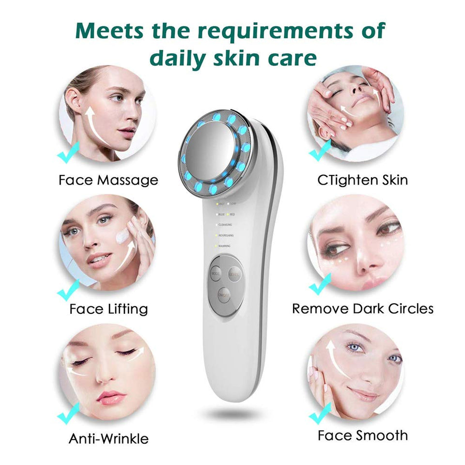 7-in-1 Facial Massager – Advanced Skin Tightening & Lifting Beauty Device