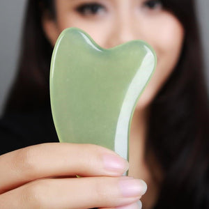 Beauty Jade Scraping Tool – Natural Jade Gua Sha Facial Massager