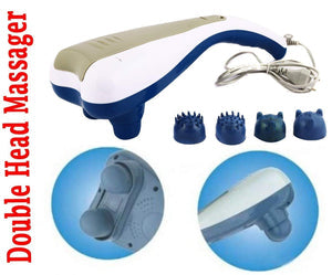 جهاز تدليك كهربائي برأسين - لتخفيف آلام الأنسجة العميقة في جميع أنحاء الجسم