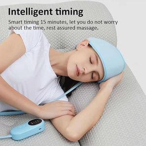Heated Airbag Head Massage Cap – 6-Zone Compression Therapy
