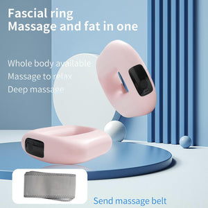 جهاز تدليك حلقي بالاهتزاز - قابل لإعادة الشحن لتنحيف الجسم
